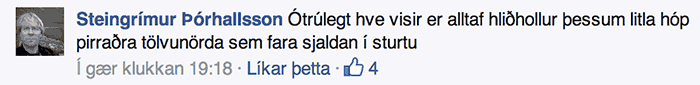 Skjskot af Facebook