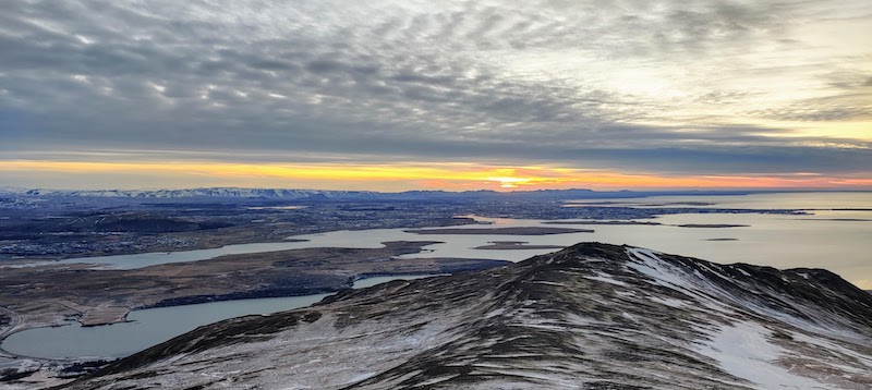 tsni af Esjunni vi slsetur vi rslok