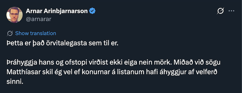 Arnar Arinbjarnarson er ffl
